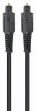 Gembird Toslink, 2m cable de audio Negro