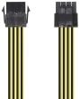 AISENS Cable Alimentación, 8pin/H-4+4pin/M, 30cm