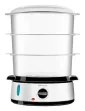 Cecotec Vapovita 3000 Inox vaporizador Independiente 800 W Negro, Acero inoxidable, Transparente