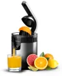 Cecotec Xqueeze RetroJuice 600 Steel Licuadora centrífuga 600 W Negro, Metálico