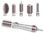Cecotec 03446 Utensilio de peinado Herramienta de peinado con múltiples accesorios Caliente Gris, Oro rosado 1000 W 1,8 m