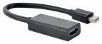Gembird A-mDPM-HDMIF4K-01 0,15 m Mini DisplayPort HDMI Negro