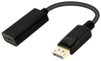 Ewent EC1456 adaptador de cable de vídeo 0,15 m DisplayPort HDMI tipo A (Estándar) Negro