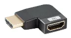 Lanberg AD-HDMI-09 adaptador de cable de vídeo HDMI tipo A (Estándar) Negro, Plata