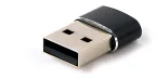 Gembird A-USB2-AMCF-02 cambiador de género para cable USB A USB C Negro