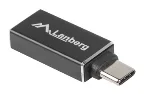 Lanberg AD-UC-UA-02 cambiador de género para cable USB 3.0 Type C USB 3.0 Type A Negro