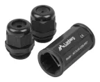 Lanberg AD-RJ45-OS6-IP67 cambiador de género para cable RJ-45 Negro