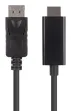 Lanberg CA-DPHD-11CC-0030-BK cambiador de género para cable DisplayPort HDMI Negro
