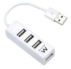 Ewent EW1122 hub de interfaz USB 2.0 Blanco