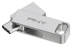PNY DUO LINK unidad flash USB 128 GB USB Type-A / USB Type-C 3.2 Gen 1 (3.1 Gen 1) Acero inoxidable