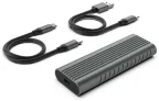 Ewent EW7025 caja para disco duro externo Caja externa para unidad de estado sólido (SSD) Gris M.2