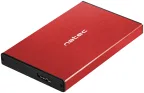 NATEC Rhino GO Carcasa de disco duro/SSD Rojo 2.5"