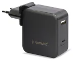 Gembird NPA-PD60-01 cargador de dispositivo móvil Portátil, Smartphone Negro Corriente alterna Interior