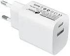 Leotec Cargador 20W 1xUSB-C PD + 1x USB-A Blanco