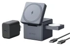 Anker Innovations Y1811G11 cargador de dispositivo móvil Auriculares, Smartphone, Reloj inteligente Negro Corriente alterna, USB Cargador inalámbrico Carga rápida Interior