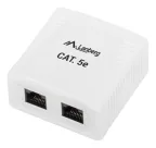 Lanberg OU5-0002-W caja de tomacorriente RJ-45 Blanco