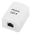Lanberg OS6-0001-W caja de tomacorriente RJ-45 Blanco
