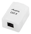 Lanberg OU6-0001-W caja de tomacorriente RJ-45 Blanco