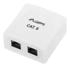 Lanberg OU6-0002-W caja de tomacorriente RJ-45 Blanco