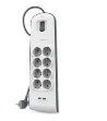 Belkin BSV804VF2M limitador de tensión Blanco 8 salidas AC 2 m