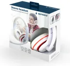 Gembird MHS-03-WTRD auricular y casco Auriculares Alámbrico Diadema Llamadas/Música Rojo, Blanco