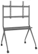 AISENS Soporte De Suelo Pro Con Rueda, 1 Bandeja Para Pantalla Interactiva/TV 120kg De 50-86, Negro