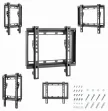 Gembird WM-42F-04 soporte para TV 106,7 cm (42") Negro