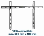 Gembird WM-70F-02 soporte para TV 177,8 cm (70") Negro