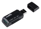 NATEC ANT 3 Mini lector de tarjeta USB 2.0 Negro