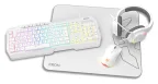 Krom Kenta 4 in 1 RGB Gaming Kit, Blanco