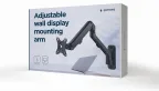 Gembird MA-WA1-02 soporte para monitor 68,6 cm (27") Pared Negro