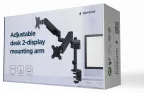 Gembird MA-DA2P-01 soporte para monitor 81,3 cm (32") Escritorio Negro