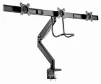 Gembird MA-DA3-03 soporte para monitor 68,6 cm (27") Escritorio Negro