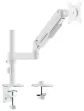 AISENS Soporte de Mesa Eco Contrapeso Giratorio e Inclinable para Monitor/TV 9kg (3 PIVOTES, 1 BRAZO) de 17-32, Blanco