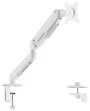 AISENS Soporte de Mesa Eco Contrapeso Giratorio e Inclinable para Monitor/TV 9kg (3 PIVOTES, 1 BRAZO) de 17-32, Blanco