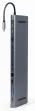 Gembird A-CM-COMBO9-01 base para portátil y replicador de puertos USB 3.2 Gen 1 (3.1 Gen 1) Type-C Gris