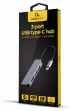 Gembird UHB-CM-CRU3P1U2P2-01 base para portátil y replicador de puertos Alámbrico USB 3.2 Gen 1 (3.1 Gen 1) Type-A Plata
