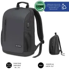 SUBBLIM Nomad Xpand Air Padding mochila City backpack Negro Poliéster reciclado