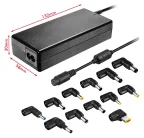Leotec LENCSHOME06 adaptador e inversor de corriente Interior Negro