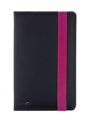 Ziron LY015 funda para tablet 20,3 cm (8") Folio Negro, Púrpura