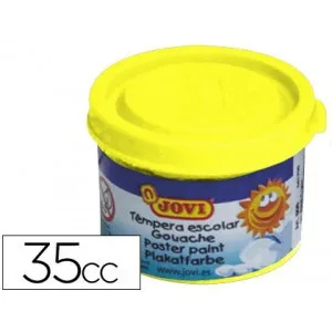 ESTUCHE TÉMPERA ESCOLAR 5 BOTES 35 ML - AMARILLO JOVI 50302