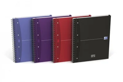 CUADERNO EUROPEANBOOK 4 TAPA EXTRADURA A4+ 120 HOJAS 5X5 COLORES SURTIDOS ESSENTIALS OXFORD 100104738