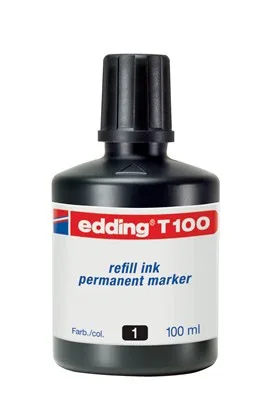 FRASCO TINTA PARA RELLENAR 100ML NEGRO EDDING T100-01