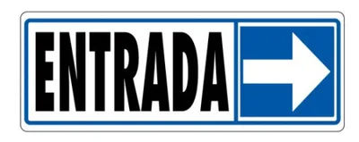 SEÑAL "ENTRADA (DERECHA)" 175X65 PVC GRIS ARCHIVO 2000 6177-09 GS