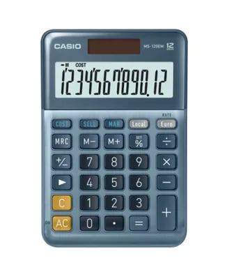 CALCULADORA DE SOBREMESA DE 12 DÍGITOS CASIO MS-120EM