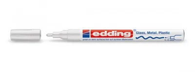 MARCADOR PERMANENTE 1-2MM 751 BLANCO EDDING 751-049