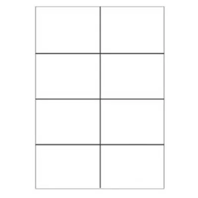 CAJA 100 HOJAS ETIQUETAS BLANCAS SIN MÁRGENES-LÁSER/INYECCIÓN DE TINTA/FOTOCOPIADORAS-105X74 MM MEGASTAR LP4MS-10574
