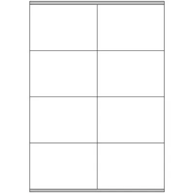 CAJA 100 HOJAS ETIQUETAS BLANCAS CON MÁRGENES-LÁSER/INYECCIÓN DE TINTA/FOTOCOPIADORAS-105X72 MM MEGASTAR LP4MS-10572