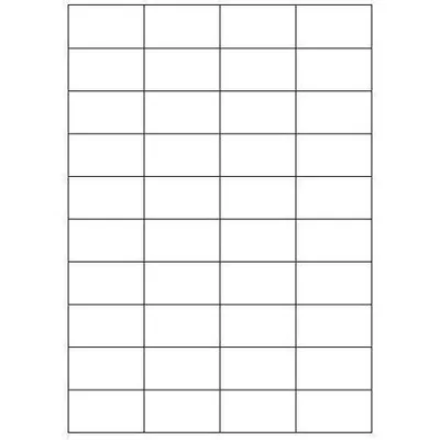 CAJA 100 HOJAS ETIQUETAS BLANCAS SIN MÁRGENES-LÁSER/INYECCIÓN DE TINTA/FOTOCOPIADORAS-52X30 MM MEGASTAR LP4MS-5230