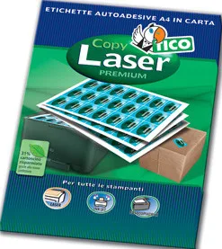 CAJA 100 HOJAS ETIQUETAS BLANCAS CON ESQUINAS REDONDAS-LÁSER/LÁSER DE COLOR/INYECCIÓN DE TINTA/FOTOCOPIADORAS-99,1X142 MM TICO LP4W-99142
